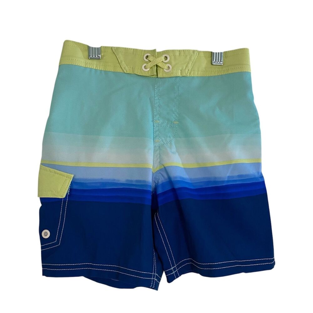 Wonder Nation Kids Swim Trunks S 6/7 Multicolor Performance Paneled‎ summer pool